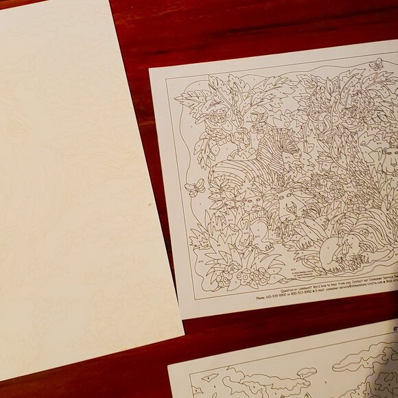 LOT Kids Art Color Paint By Num Colored Pencils Paint Winky Dinks Foil Art - Picture 11 of 16